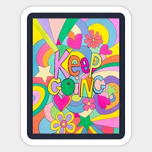 Keep Going Sticker